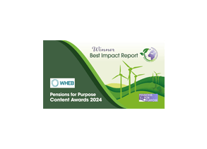 WHEB winner banner p4p best impact report 